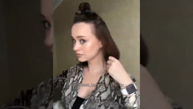 Красивая укладка на плойку 28 мм/Beautiful styling on a 28 mm curling iron смотреть онлайн