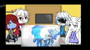 Реакция персонажей Андертейл на классик Санса. (Не все)