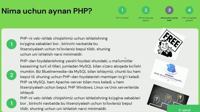 PHP - PHP sintaksisi | 1-dars смотреть онлайн