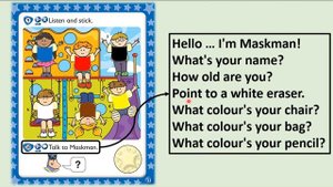 Kid's Box Starter - Unit 3 - My Colours - 10 - Talk to Maskman.