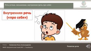 ЧЭШ Русский язык 2 класс Речь устная, письменная, внутренняя речь про себя.