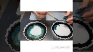 Заливаем подставку под телефон и подстаканники из эпоксидной смолы. Epoxy resin