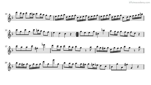 Telemann - Sonata in F major 1st movt ♩=84 (Moderately Slow) Piano Accompaniment with metronome смотреть онлайн