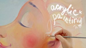 Девушка весна | Рисование акриловыми красками #4