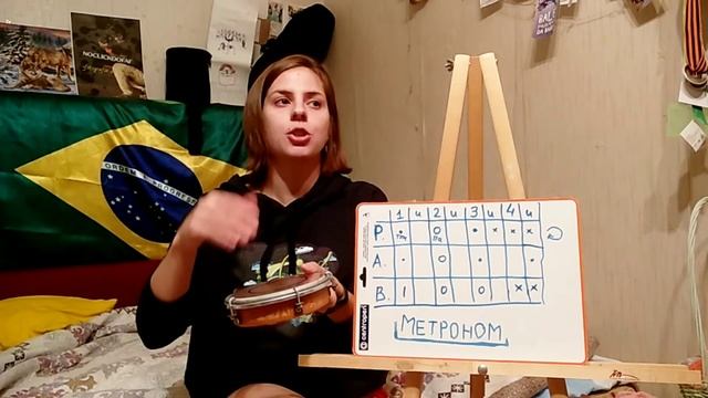 Как играть на пандейру и атабаке под метроном
