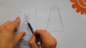 ВЫПОЛНИТЬ ЧЕРТЕЖ ОПОРЫ (СТОЙКИ). ИНЖЕНЕРНАЯ ГРАФИКА. ЗАДАНИЯ ПО ГЕОМЕТРИЧЕСКОМУ ЧЕРЧЕНИЮ