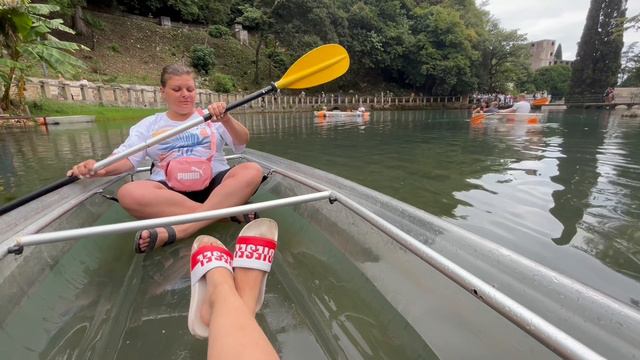 Катание на лодках по реке Псырцха