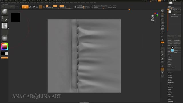 How to create PERFECTLY TILEABLE SEAM and STITCHES Brushes in Zbrush - Full Process, Step by Step