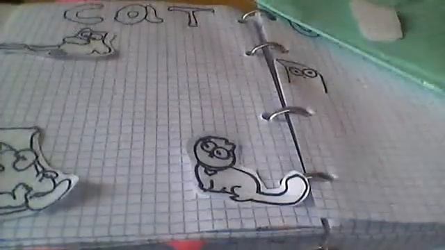 МИни идея, для личного дневника, кот саймона:3 смотреть онлайн