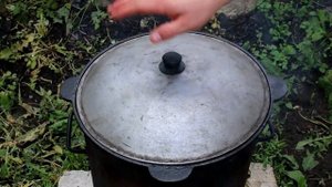 Вкусная ШУРПА в казане на костре.
