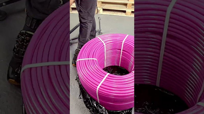 #испытание катушки для теплого пола #катушка для размотки трубы #rispa