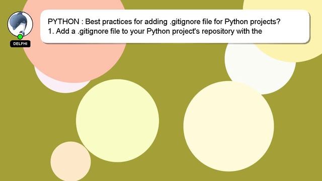 PYTHON : Best practices for adding .gitignore file for Python projects?