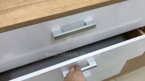 Комод "Ангара" 3 ящика 1 дверь (белый глянец, Сонома)