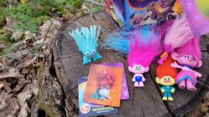 ТРОЛЛИ 2 Нашла РЕДКИЕ Карточки В ЛЕСУ? ЧТО ВНУТРИ КОРОБКИ TROLLS МИРОВЫЕ ГАСТРОЛЛИ из ПЯТЕРОЧКА