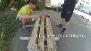 Мебель из паллет - Легко своими руками - Диван из поддонов