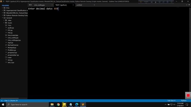Line coding | Digital data representation with Python