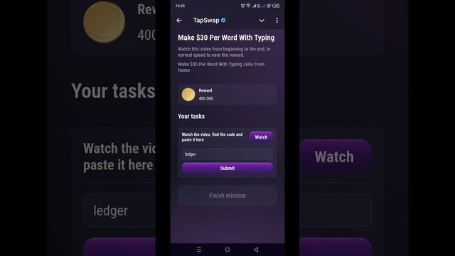 TapSwap код (Make $30 Per Word With Typing) на 3.08.2024 #tapswap #tapswapcode #crypto