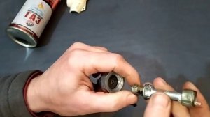 Переходник для заправки газа, из старой горелки