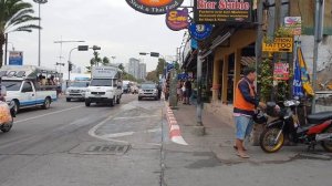 pattaya beach road and decoration chrismas central festival