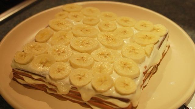 Творожный торт из печенья