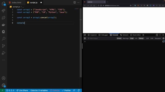 [TAGALOG] JavaScript concat function: Quick Lesson