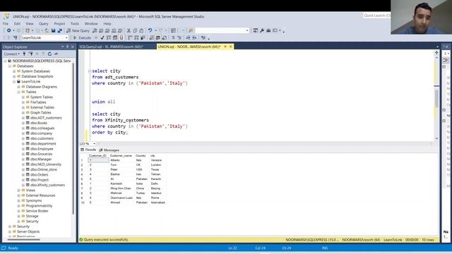 11. SQL  Union, Union All, Difference between Join And Union in SQL | Microsoft SQL Server