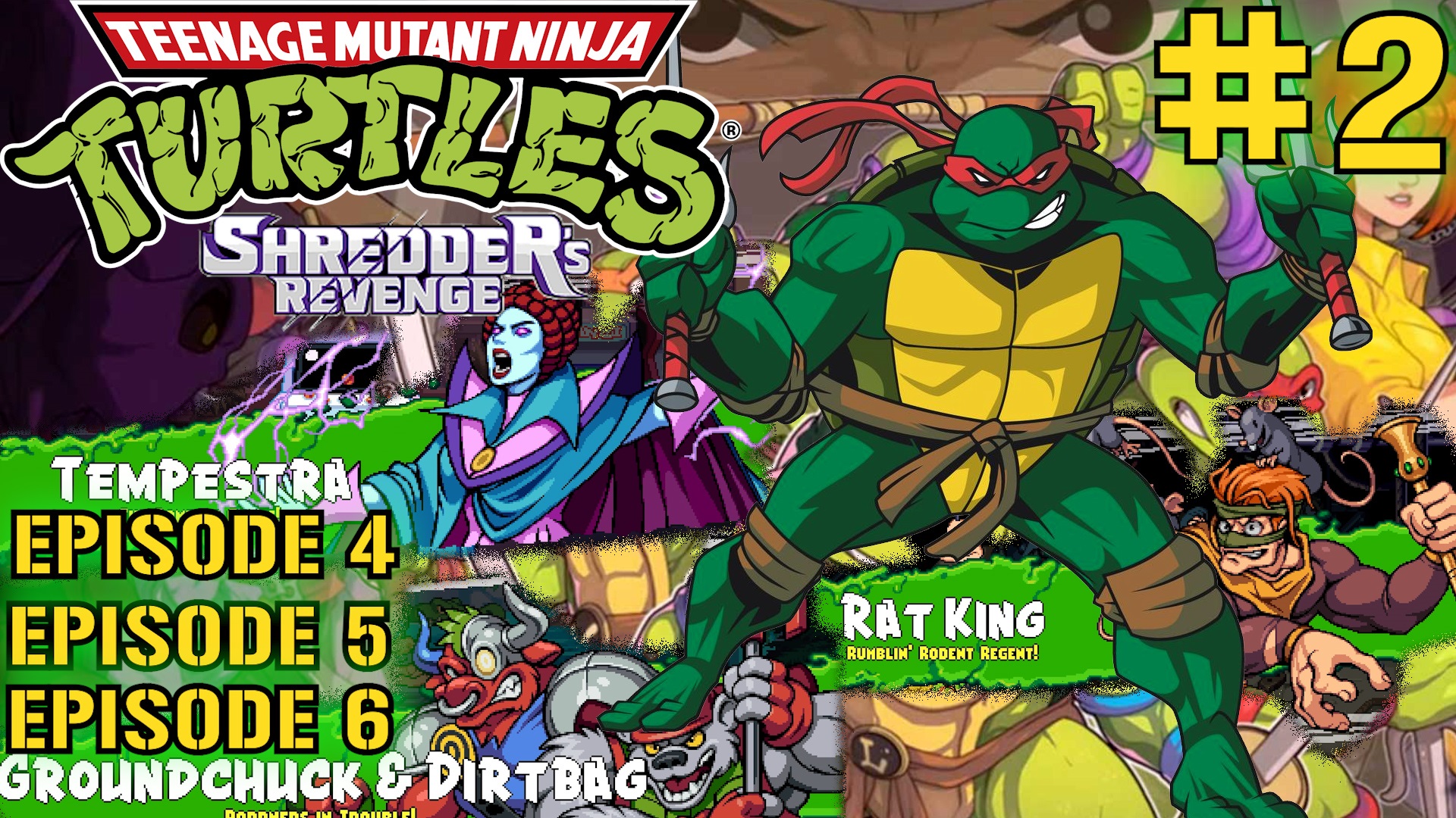 RAT KING. TEMPESTRA. ПРОХОЖДЕНИЕ TEENAGE MUTANT NINJA TURTLES SHREDDER'S REVENGE #2