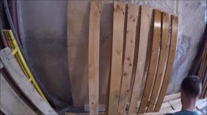 Быстрая покраска досок губкой. Пропитка по дереву цвет орех.