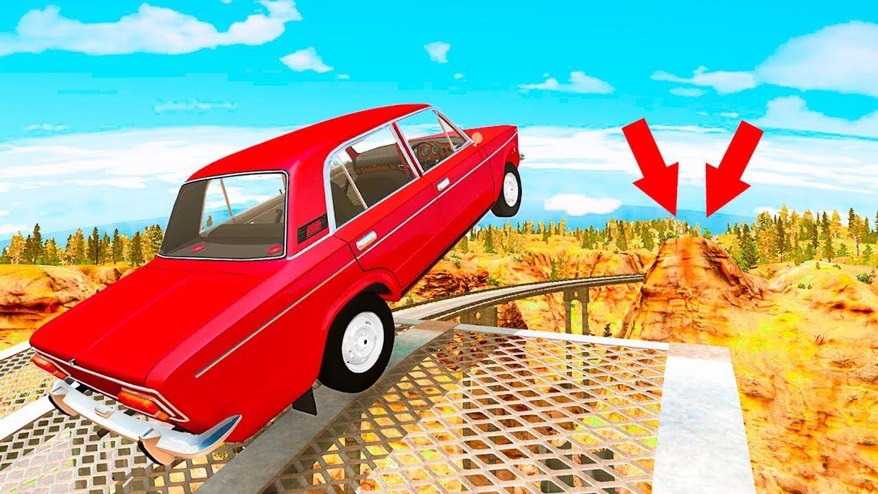 ПРЫЖОК ЧЕРЕЗ ПРОПАСТЬ! ПЕРЕЛЕТЕЛ ЧЕРЕЗ ОБРЫВ СМЕРТИ! СМЕРТЕЛЬНЫЕ ПРЫЖКИ НА ВЫЖИВАНИЕ В BeamNG.drive смотреть онлайн