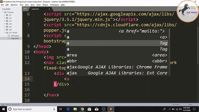 How to Create A Simple Web Page Using Bootstrap  #01 | Create A Navbar in Bootstrap