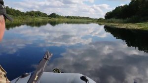 Испытания лодки с мотором )