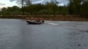 Испытание лодки SOLAR-420 Strela Jet tunnel + Mercury ME 15M 294cc + водомётная насадка x-power