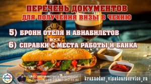 Виза в Чехию / Документы на визу в Чехию