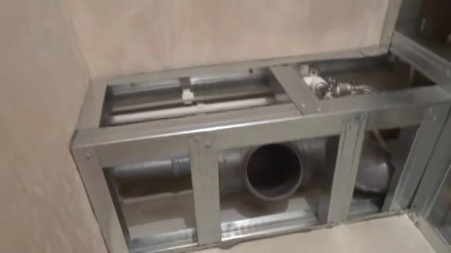 Сантехнический короб  Капитальный ремонт ванной комнаты и туалета  Часть 6 смотреть онлайн