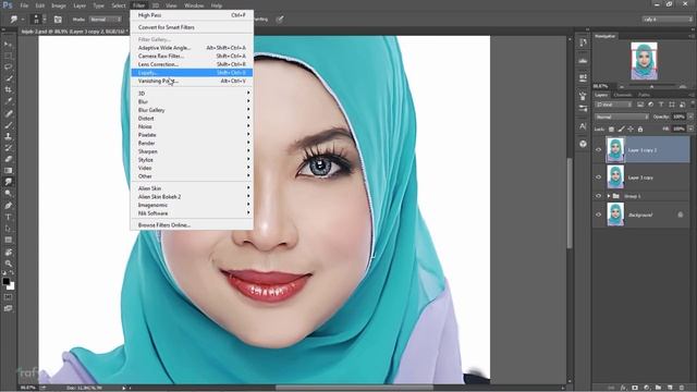 Smudge Painting Photo Effect - Photoshop CC Tutorial смотреть онлайн