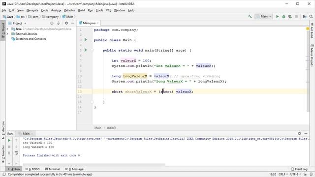 16 - Converting numeric values (casting) : Java (Darija) смотреть онлайн
