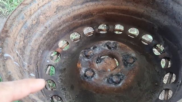 Костровище с 1 автодиска + размеры. смотреть онлайн