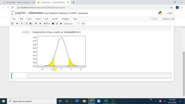 Statistics with Excel: Confidence Interval on a Mean (Student's t Distribution)