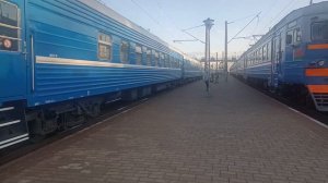 ЧС4т-559 с поездом #52 Брест-Санкт-Петербург прибывает на ст. Борисов