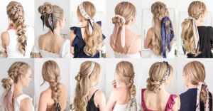 НОВЫЕ ПРИЧЕСКИ С ШАРФОМ ДЛЯ ВОЛОС