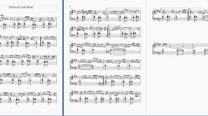 listen to you hear ноты для Аккордеона и Баяна