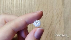 Овечка из бисера | Мини амигуруми | Амигуруми из бисера | Туториал  | Beaded lamb amigurumi