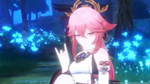 Геймплей Яэ Мико Genshin Impact 2.5