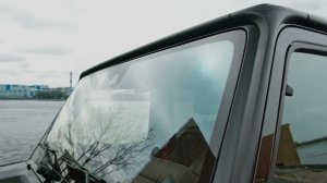 Оклеивание лобового стекла на «Гелике»