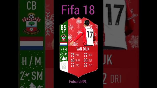 Virgil Van Dijk all fifacards from fifa13 to fifa22😍 Which the best card?