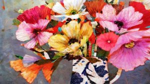 Цветочные картины художника Салли Энн Фиттер.