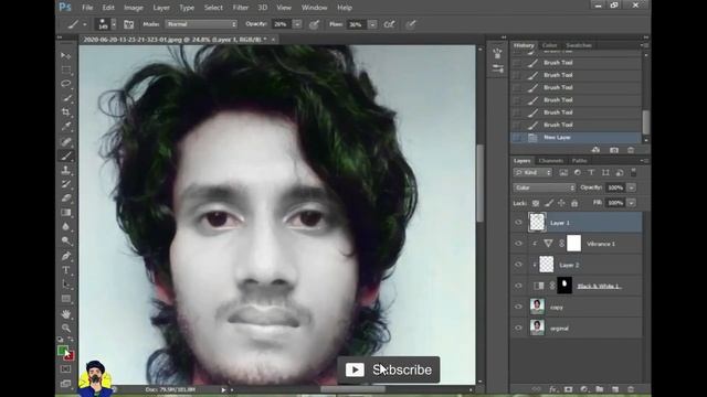 Turn yourself in Joker Photoshop 2021 | Shakib 21 Graphic Design смотреть онлайн