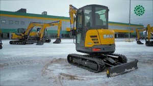 Самый популярный мини-экскаватор SANY SY35U