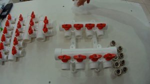 КОЛЛЕКТОРЫ ОТОПЛЕНИЯ ПОЛИПРОПИЛЕН МУФТА ЦАНГОВЫЙ ЗАЖИМ ТРУБЫ М/П И СШИТЫЙ ПОЛИЭТИЛЕН Д/ТЕПЛОГО ПОЛА