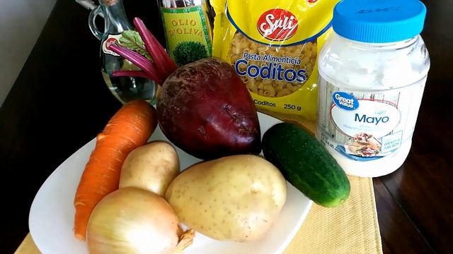 Рецепт - Винегрет с макаронами